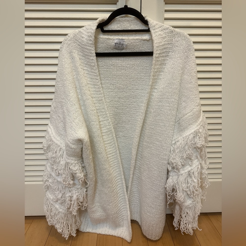 Princess Polly White Fringe Cardigan